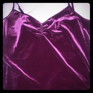Beautiful Maroon Velvet Tank